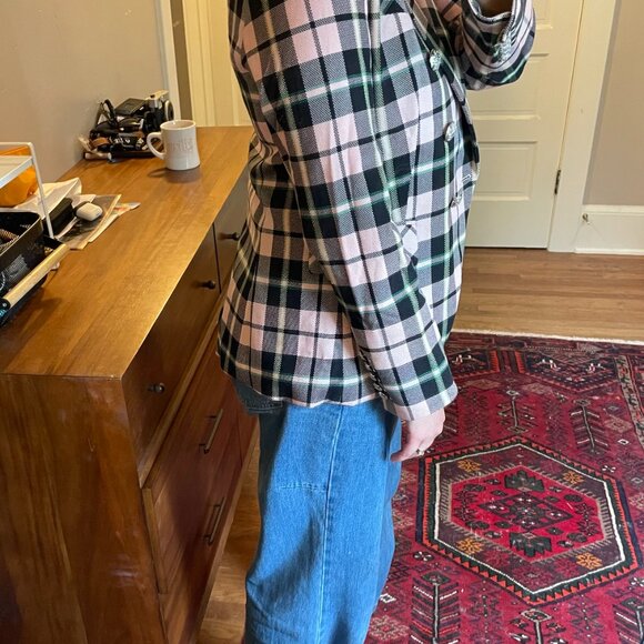 Veronica Beard Pink and Black Plaid Blazer - Great Condition! - Picture 2 of 5